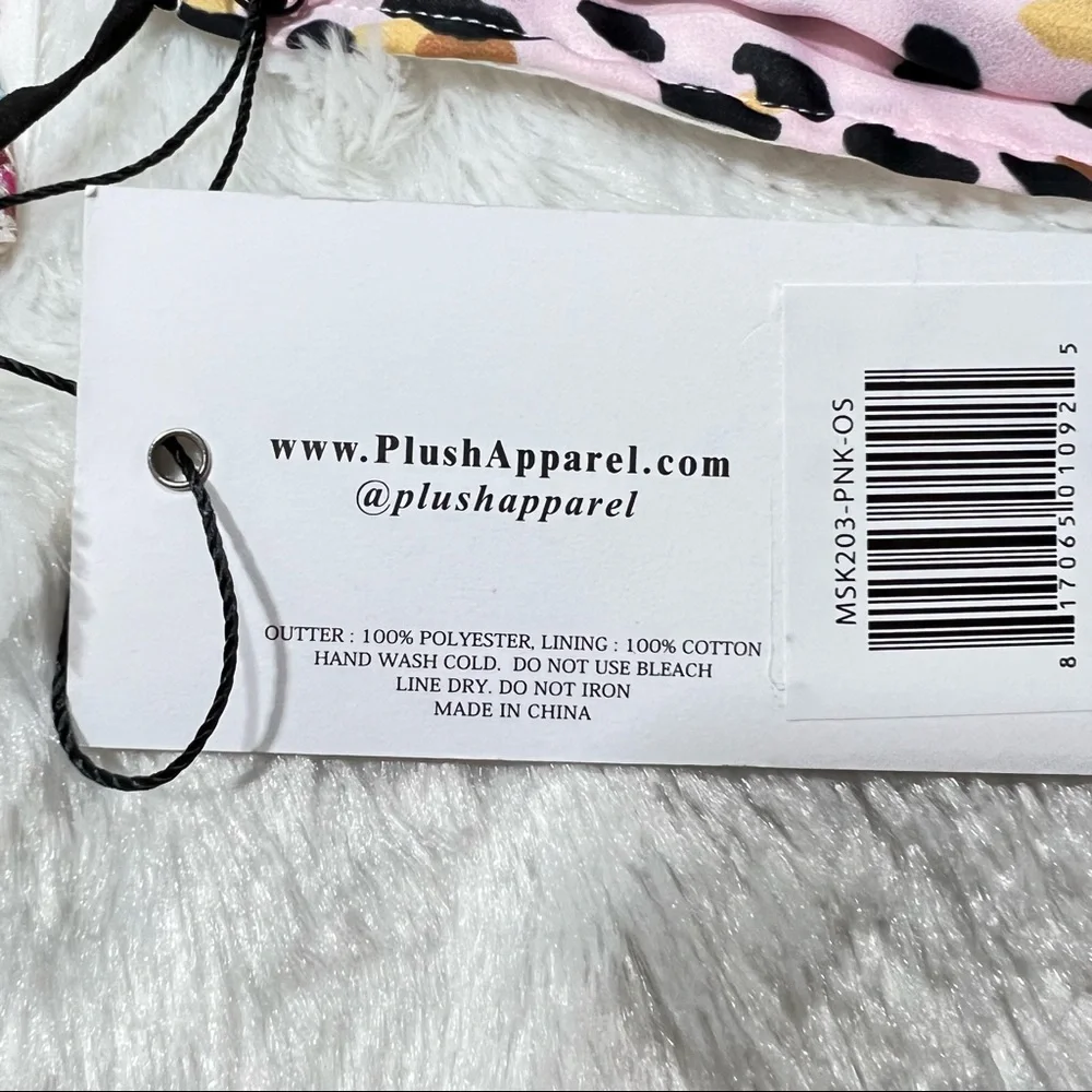 Plush Apparel x Revolve Set of 6 Reusable Face Masks